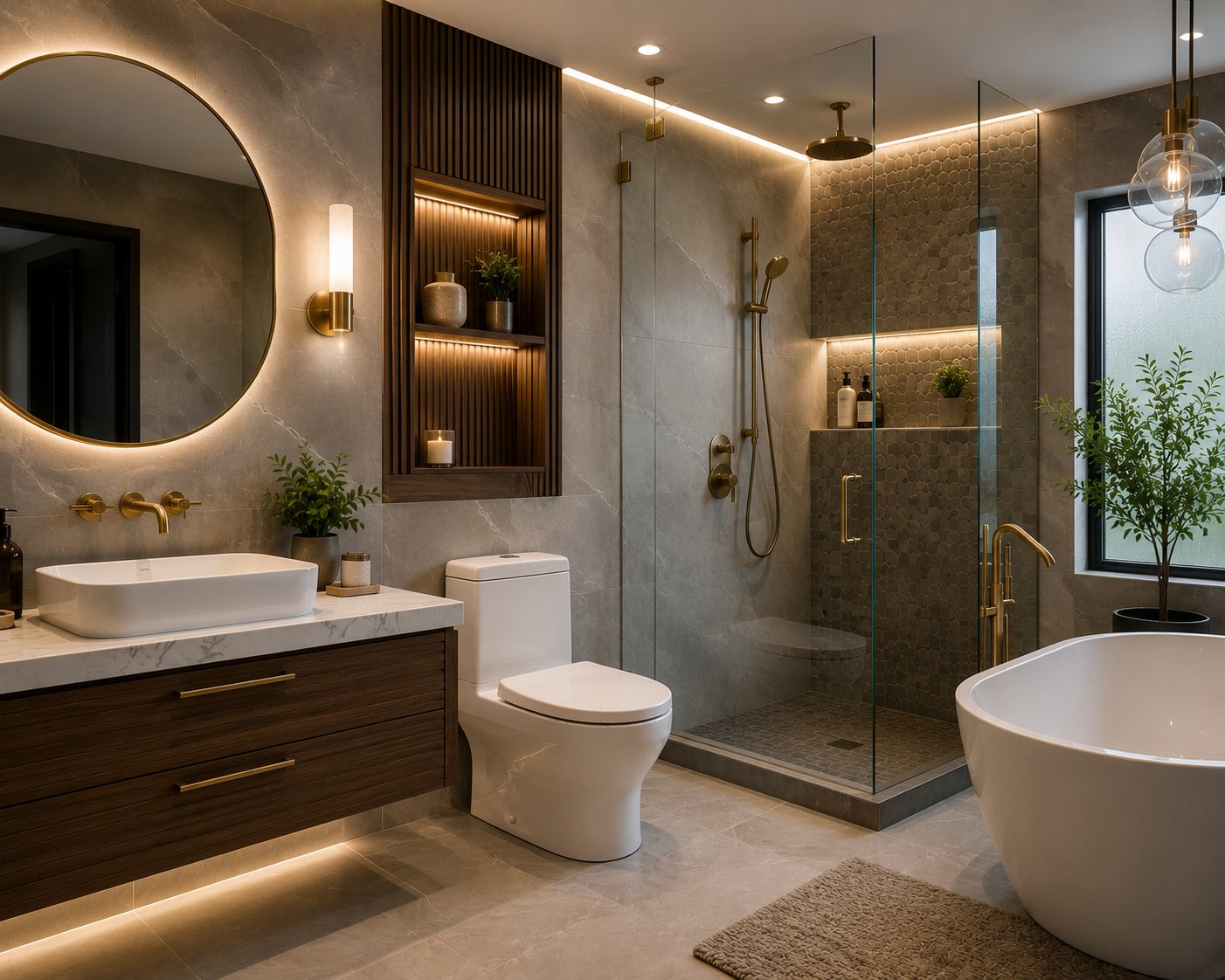 Luxury Bathroom Tile & Grout Las Vegas NV - LvH Vegas Handyman Co