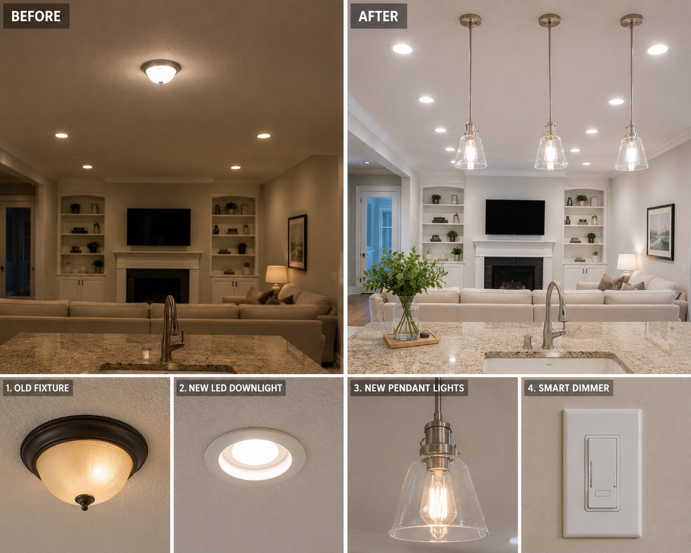 Lighting Upgrade Las Vegas NV - LvH Vegas Handyman Co