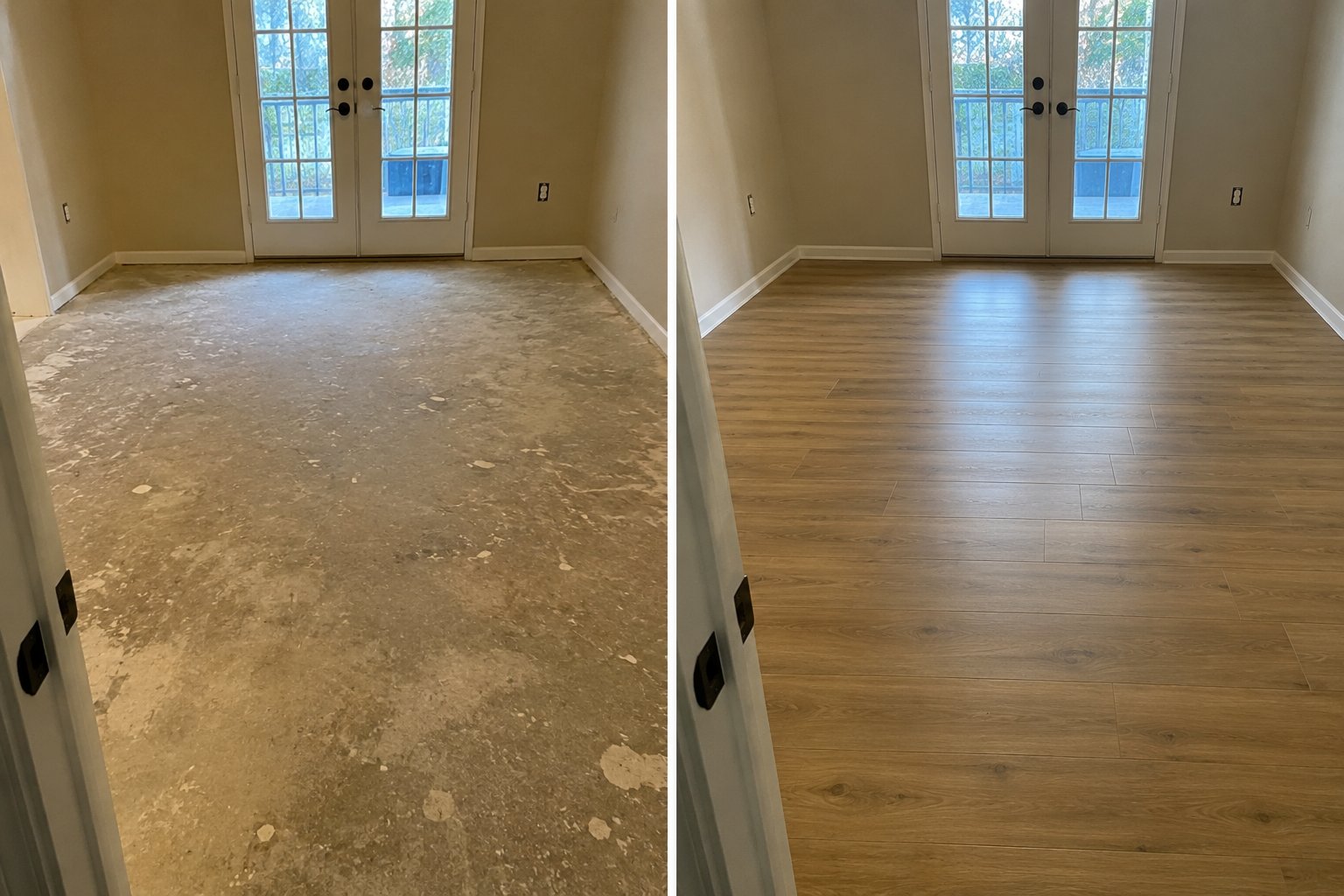 Floor Installation Before & After Las Vegas NV — LvH Vegas Handyman Co